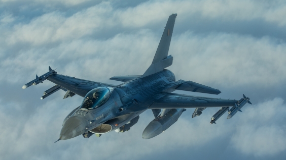 Belgian ilmavoimien F-16 Fighting Falcon