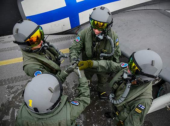 Midnight Hawks -taitolento-osasto kaudella 2019. Kuva: Tuulia Kujanpää / ilmavoimat