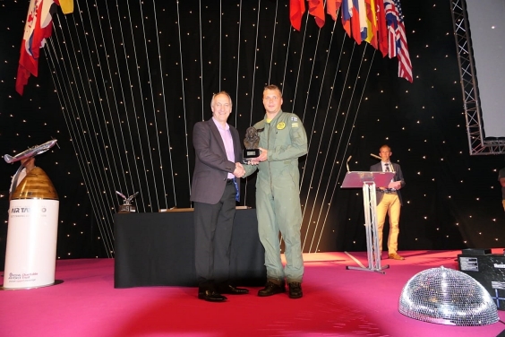 Captain Arto Ukskoski receives the As The Crow Flies Trophy