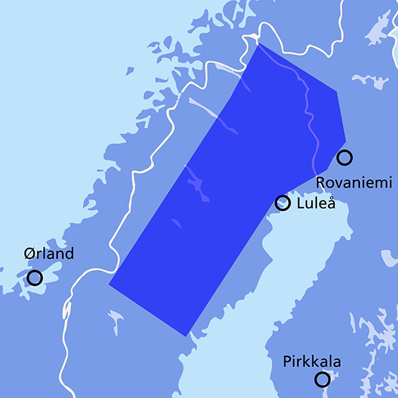 ACE 23 -harjotuksen pääharjoitusalue.