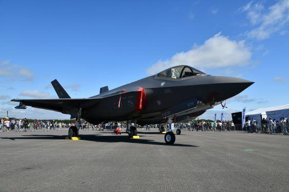 Lockheed Martins F-35-jaktplan på Turku Air Show sommaren 2023