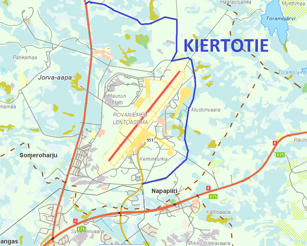Kiertotie Norvajärvi