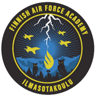 Ilmasotakoulun tunnus.