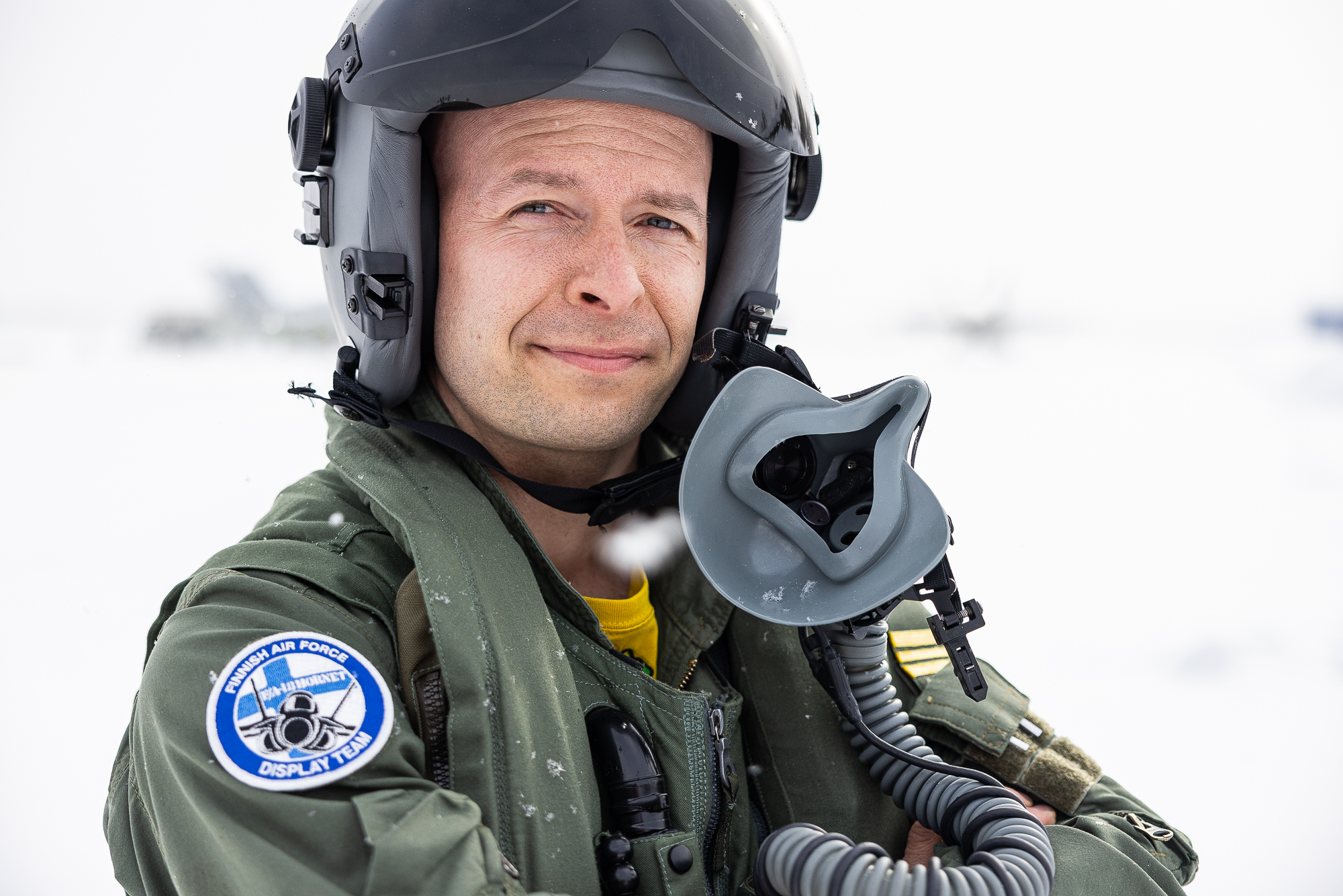 Hornet-esityslentäjä kapteeni Henri Toppari