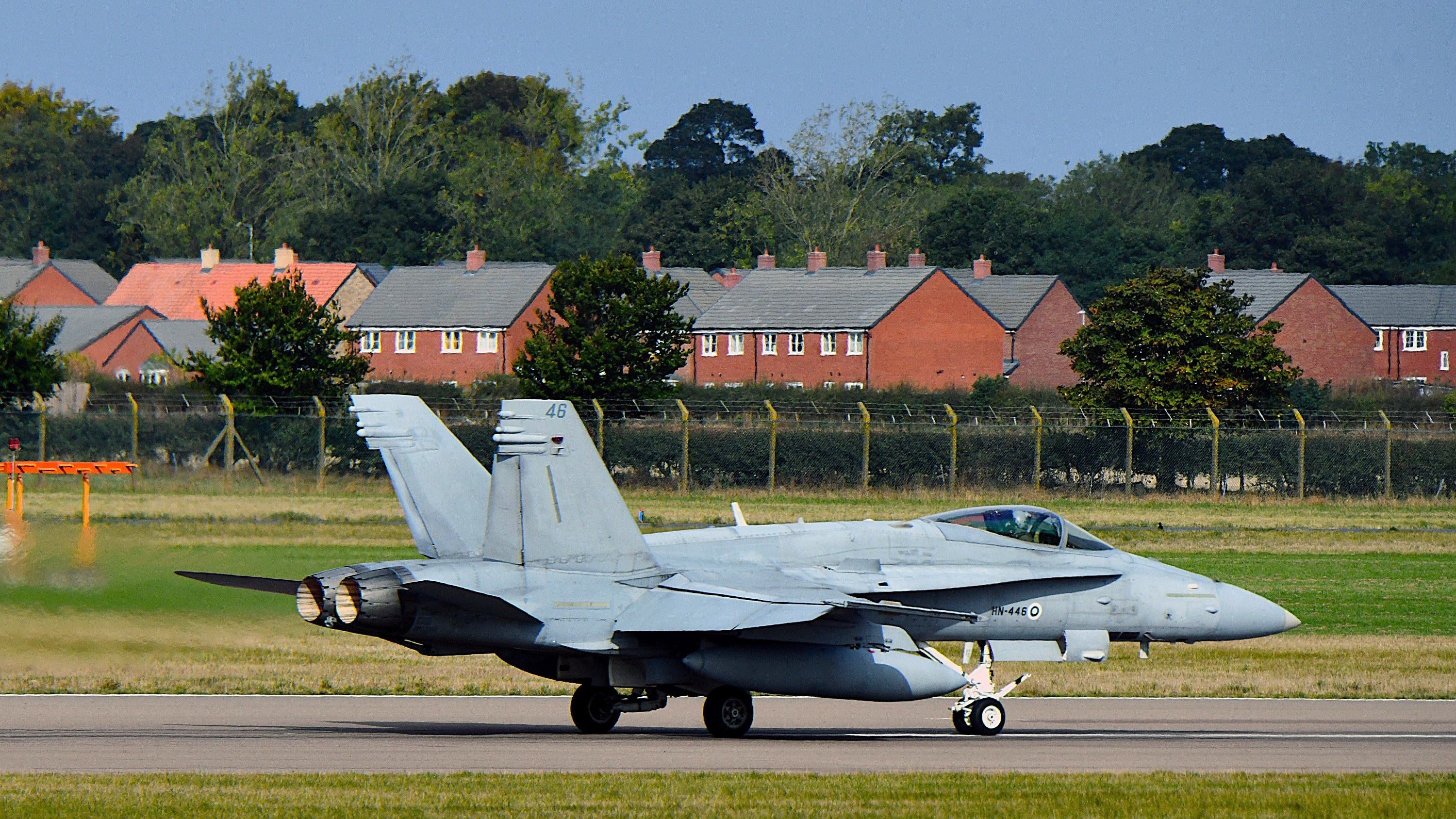 F/A-18 Hornet Waddingtonin tukikohdassa