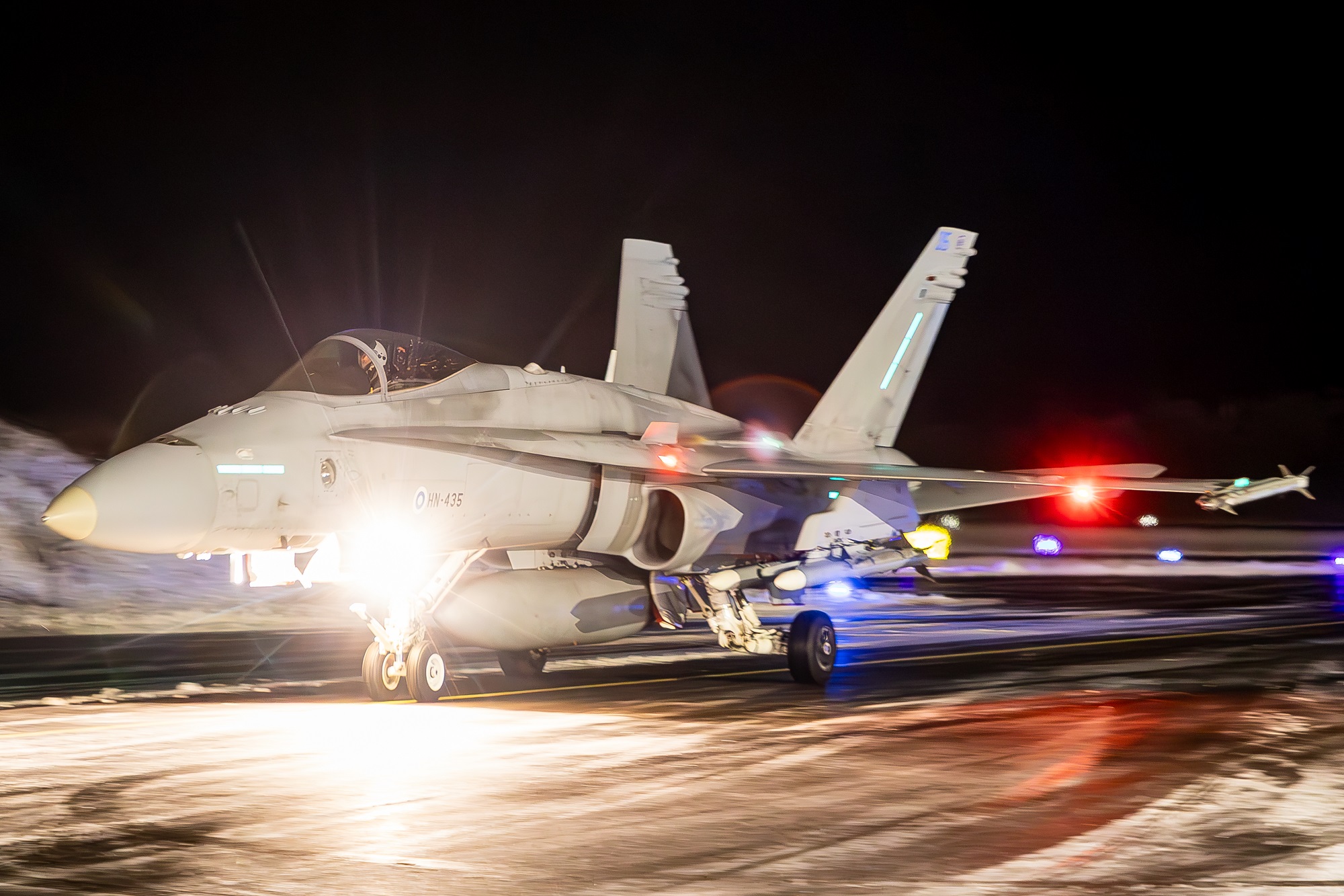 Ilmavoimien yölentokoulutusta tammi-helmikuussa 2026