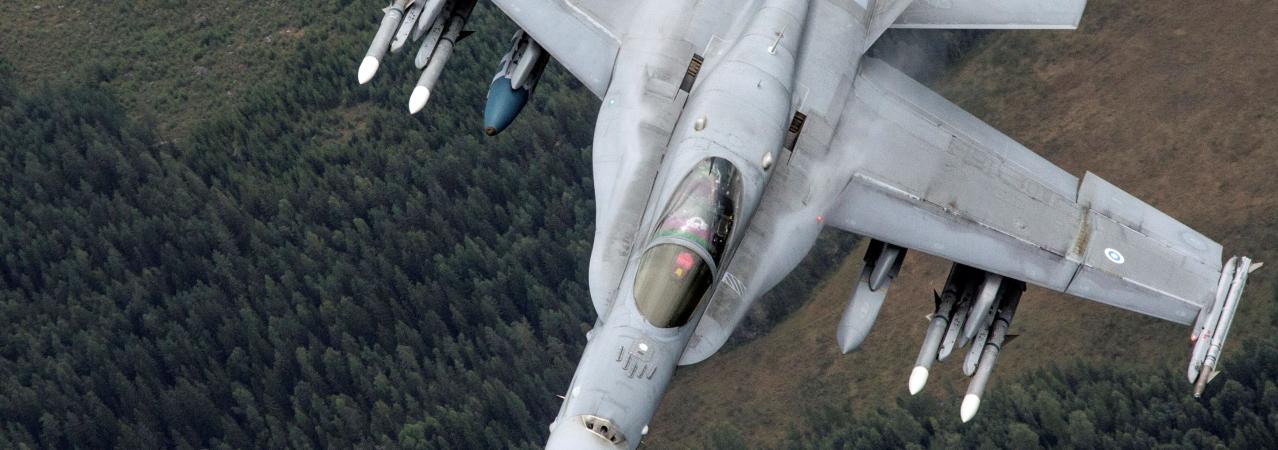 Flygvapnet övervakar Finlands territoriella integritet dygnet runt.
