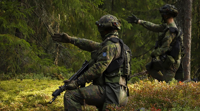 Conscripts at training site